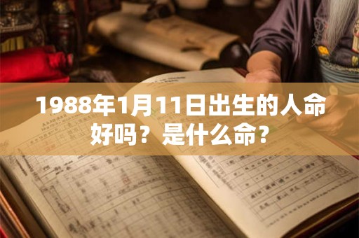 1988年1月11日出生的人命好吗？是什么命？