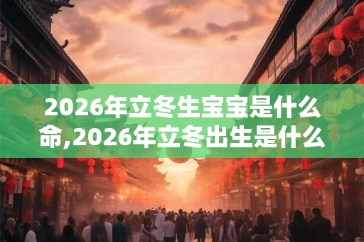 2026年立冬生宝宝是什么命,2026年立冬出生是什么星座？