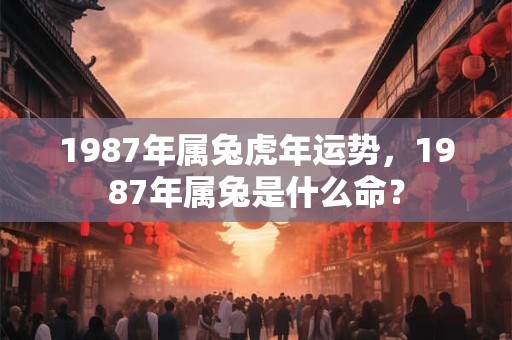 1987年属兔虎年运势，1987年属兔是什么命？