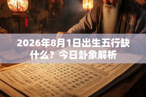 2026年8月1日出生五行缺什么？今日卦象解析