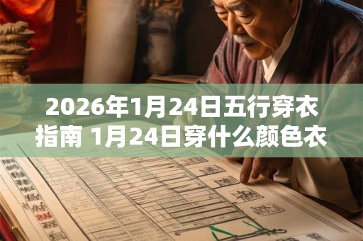 2026年1月24日五行穿衣指南 1月24日穿什么颜色衣服