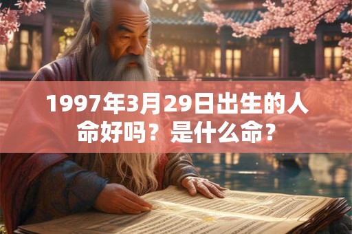 1997年3月29日出生的人命好吗？是什么命？