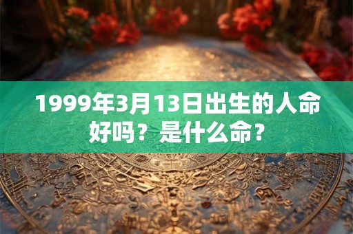1999年3月13日出生的人命好吗？是什么命？