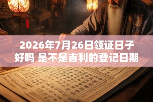 2026年7月26日领证日子好吗 是不是吉利的登记日期 2026年7月26日领证日子好吗 是不是吉利的登记日期