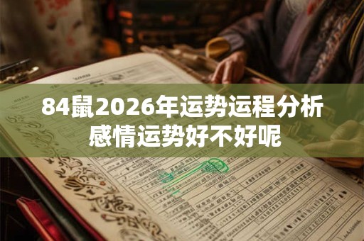 84鼠2026年运势运程分析 感情运势好不好呢