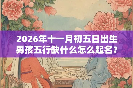 2026年十一月初五日出生男孩五行缺什么怎么起名？