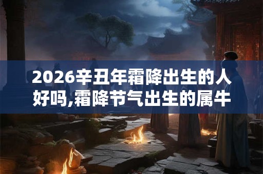 2026辛丑年霜降出生的人好吗,霜降节气出生的属牛人命运怎么样? 2026辛丑年霜降出生的人好吗,霜降节气出生的属牛人命运怎么样?