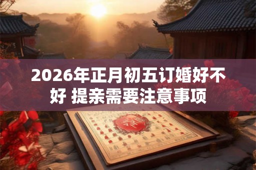 2026年正月初五订婚好不好 提亲需要注意事项