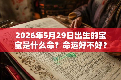 2026年5月29日出生的宝宝是什么命？命运好不好？