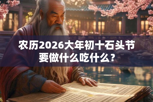 农历2026大年初十石头节要做什么吃什么? 农历2026大年初十石头节要做什么吃什么?