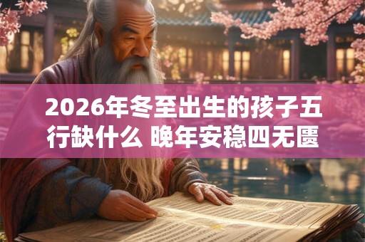 2026年冬至出生的孩子五行缺什么 晚年安稳四无匮乏