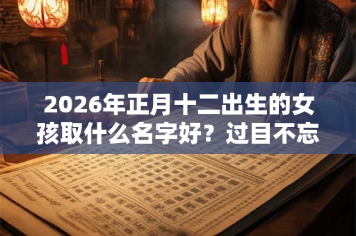 2026年正月十二出生的女孩取什么名字好？过目不忘的名字推荐