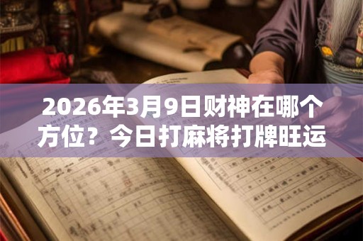 2026年3月9日财神在哪个方位？今日打麻将打牌旺运方位