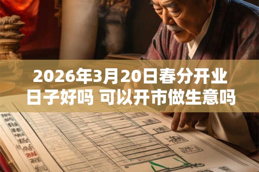 2026年3月20日春分开业日子好吗 可以开市做生意吗
