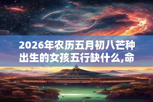 2026年农历五月初八芒种出生的女孩五行缺什么,命好吗？