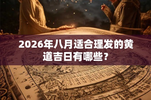 2026年八月适合理发的黄道吉日有哪些？