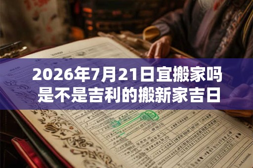 2026年7月21日宜搬家吗 是不是吉利的搬新家吉日