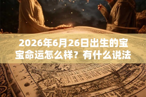 2026年6月26日出生的宝宝命运怎么样?有什么说法? 2026年6月26日出生的宝宝命运怎么样?有什么说法?