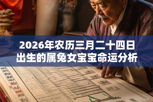 2026年农历三月二十四日出生的属兔女宝宝命运分析