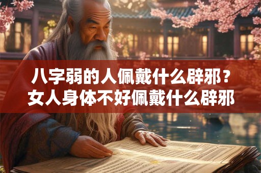 八字弱的人佩戴什么辟邪？女人身体不好佩戴什么辟邪？