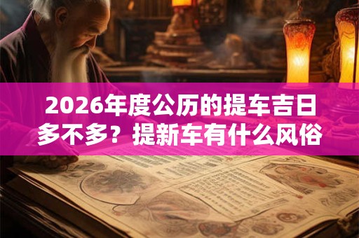 2026年度公历的提车吉日多不多？提新车有什么风俗讲究