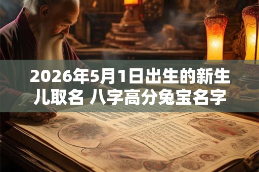 2026年5月1日出生的新生儿取名 八字高分兔宝名字