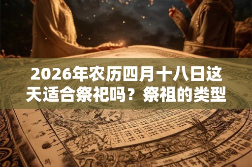 2026年农历四月十八日这天适合祭祀吗？祭祖的类型有哪些