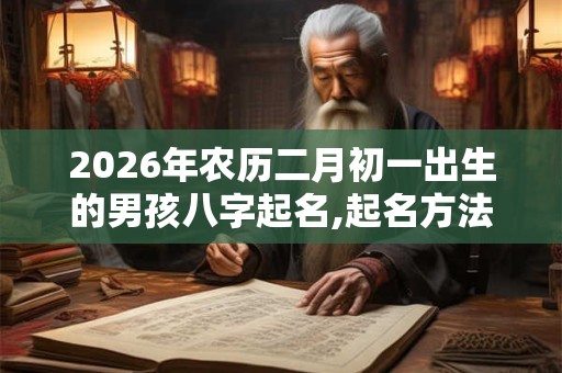 2026年农历二月初一出生的男孩八字起名,起名方法推荐 2026年农历二月初一出生的男孩八字起名,起名方法推荐