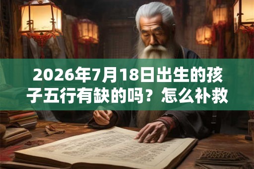 2026年7月18日出生的孩子五行有缺的吗？怎么补救？