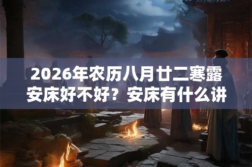 2026年农历八月廿二寒露安床好不好？安床有什么讲究？