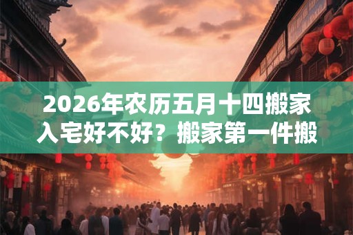 2026年农历五月十四搬家入宅好不好?搬家第一件搬什么? 2026年农历五月十四搬家入宅好不好?搬家第一件搬什么?