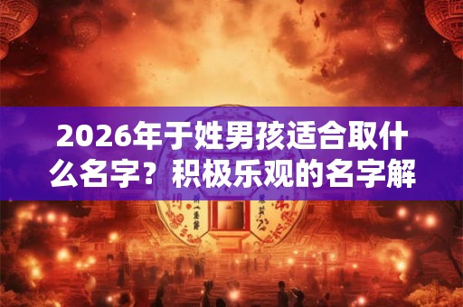 2026年于姓男孩适合取什么名字？积极乐观的名字解析