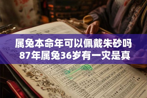 属兔本命年可以佩戴朱砂吗 87年属兔36岁有一灾是真的假的 属兔本命年可以佩戴朱砂吗 87年属兔36岁有一灾是真的假的