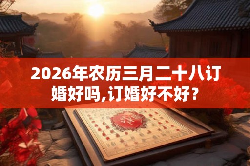 2026年农历三月二十八订婚好吗,订婚好不好？