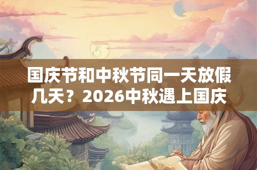国庆节和中秋节同一天放假几天？2026中秋遇上国庆怎么发工资？