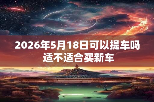 2026年5月18日可以提车吗 适不适合买新车