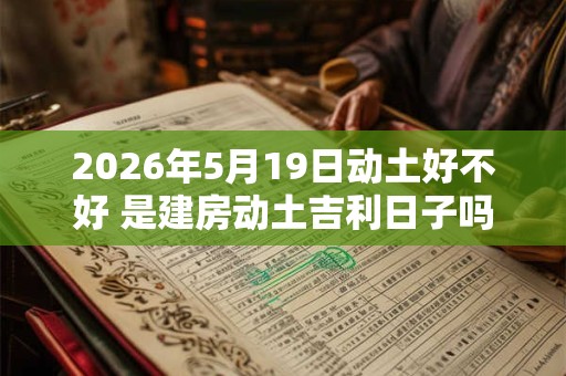 2026年5月19日动土好不好 是建房动土吉利日子吗