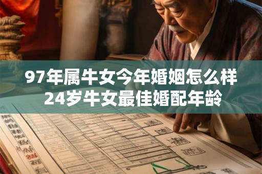 97年属牛女今年婚姻怎么样 24岁牛女最佳婚配年龄