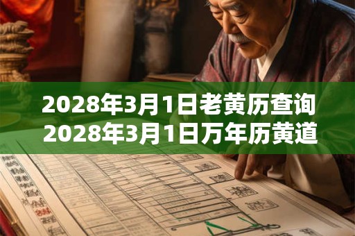 2028年3月1日老黄历查询 2028年3月1日万年历黄道吉日