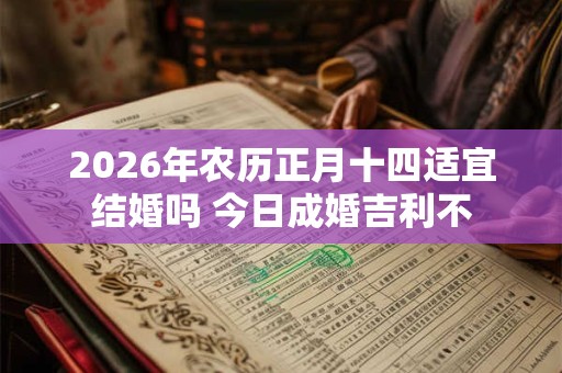 2026年农历正月十四适宜结婚吗 今日成婚吉利不