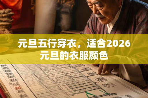 元旦五行穿衣，适合2026元旦的衣服颜色