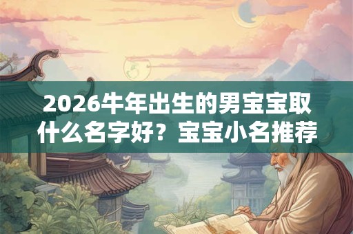 2026牛年出生的男宝宝取什么名字好？宝宝小名推荐