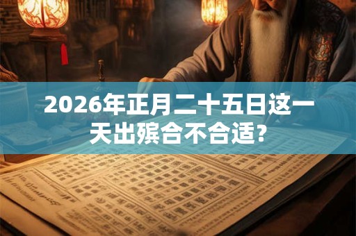 2026年正月二十五日这一天出殡合不合适? 2026年正月二十五日这一天出殡合不合适?