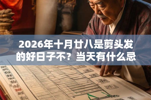 2026年十月廿八是剪头发的好日子不？当天有什么忌讳