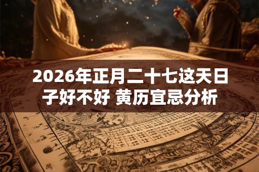 2026年正月二十七这天日子好不好 黄历宜忌分析