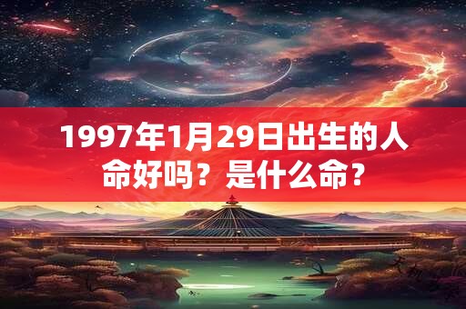 1997年1月29日出生的人命好吗？是什么命？
