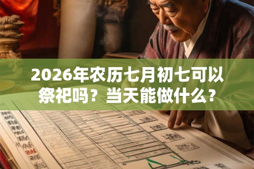 2026年农历七月初七可以祭祀吗？当天能做什么？