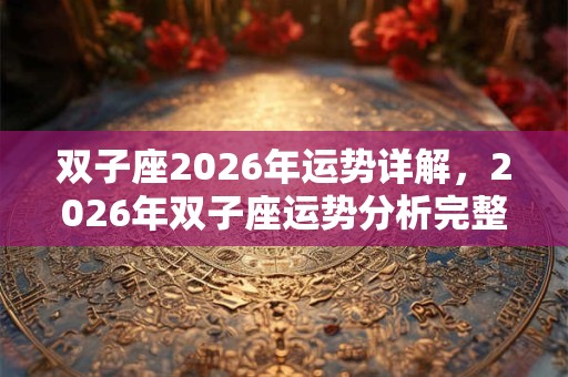 双子座2026年运势详解，2026年双子座运势分析完整版