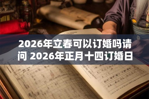 2026年立春可以订婚吗请问 2026年正月十四订婚日子好吗