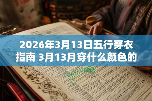2026年3月13日五行穿衣指南 3月13月穿什么颜色的衣服